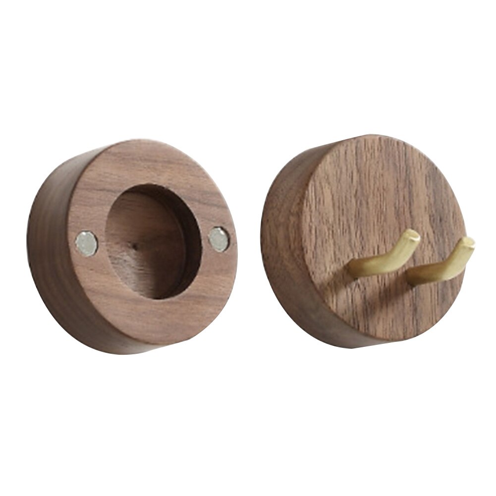 Magnetische Föhn Houder Organizer Nozzles Wall Mount Stand Duurzaam Walnoot Hout Home Decor Rustieke Badkamer Opslag Voor Dyson