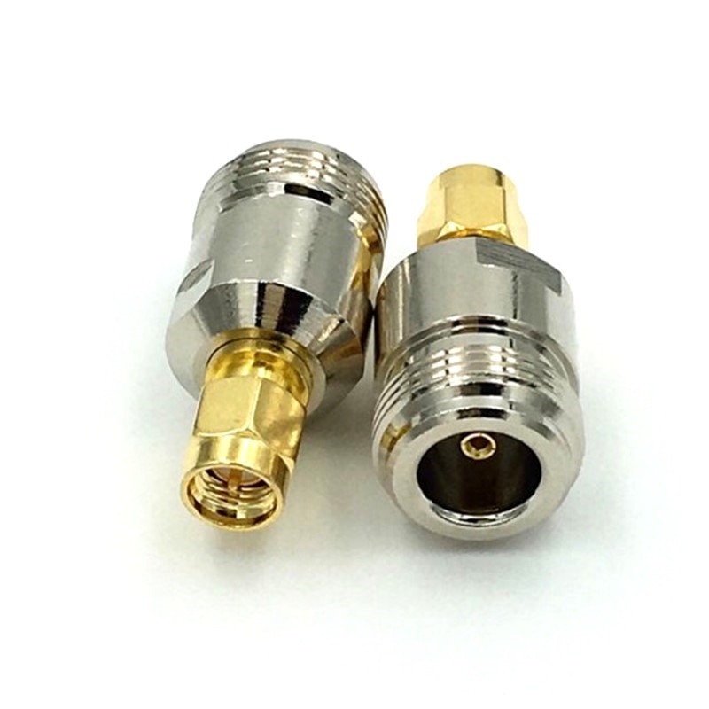 2pcs RF Coaxial Coax Connector N Female To SMA Male Plug Adapter N/SMA-KJ Copper