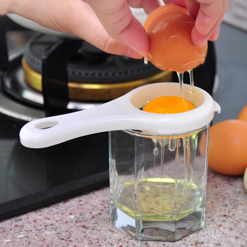 Eco-vriendelijke Plastic Egg White Yolk Separator Mini Ei Schifting Filter Zeef Divider Houder Keuken Gadget Koken Gereedschap S