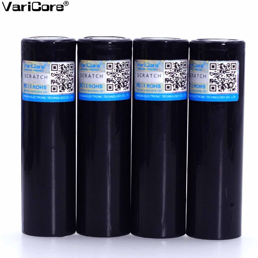 4 stks VariCore V-34 18650 3.7 v 3400mA Oplaadbare lithium batterij Licht Zaklamp batterijen LED licht batterij