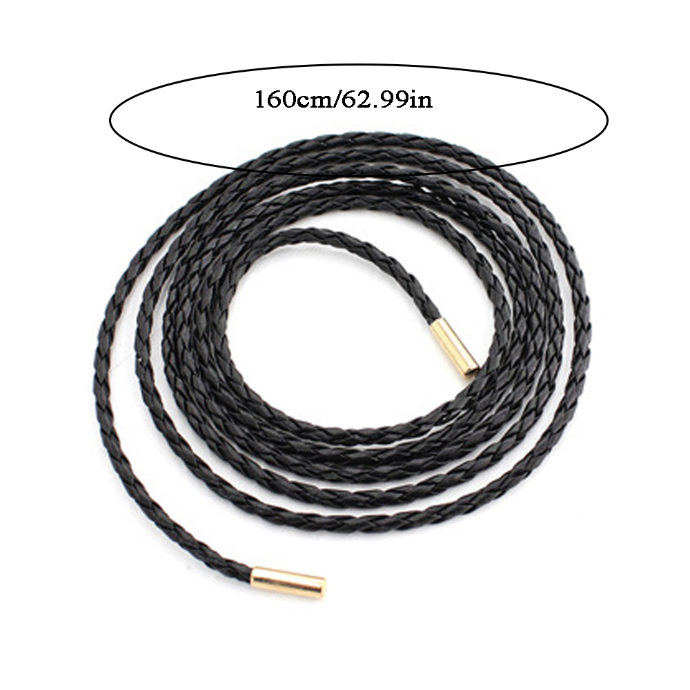 Cuerda de cintura larga tejida para mujer, Cinturón fino de 160cm, decoración Simple, lazo para vestido, cinturones de , 1 unidad
