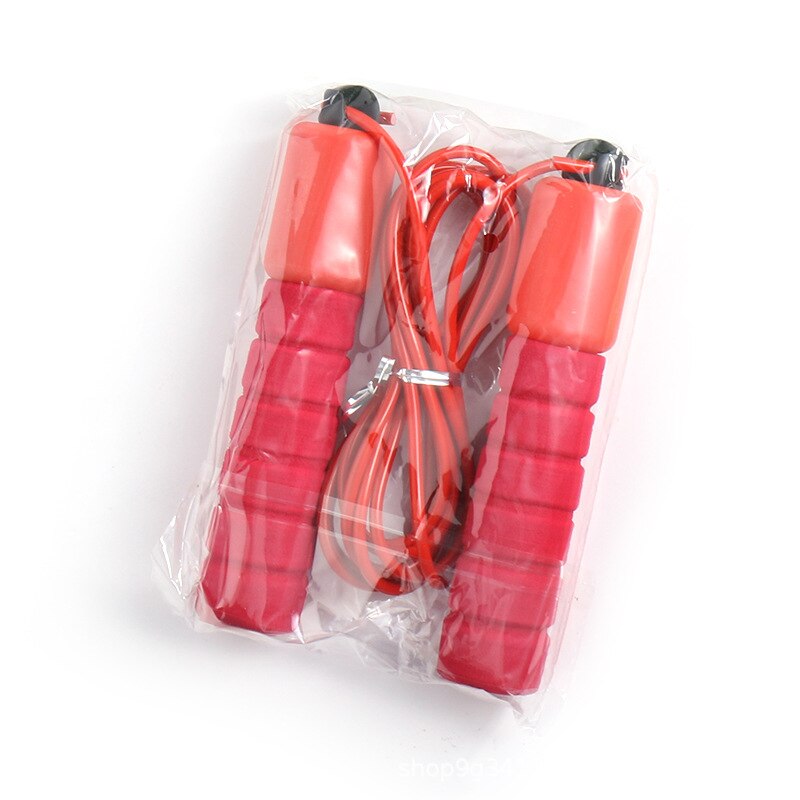 Geschwindigkeit springen Seil Kreuz passen Professionelle Männer Frauen Fitnessstudio PVC Springseil Einstellbare Fitness Ausrügestochen Muskel Boxen Ausbildung: rot