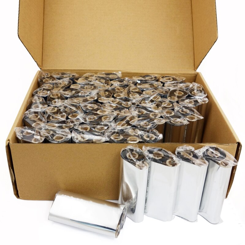 50R x Wax Ribbon 110 mm x 70 meters for mini zebra label printers 1/2 inch 110x74 zebra LP2824