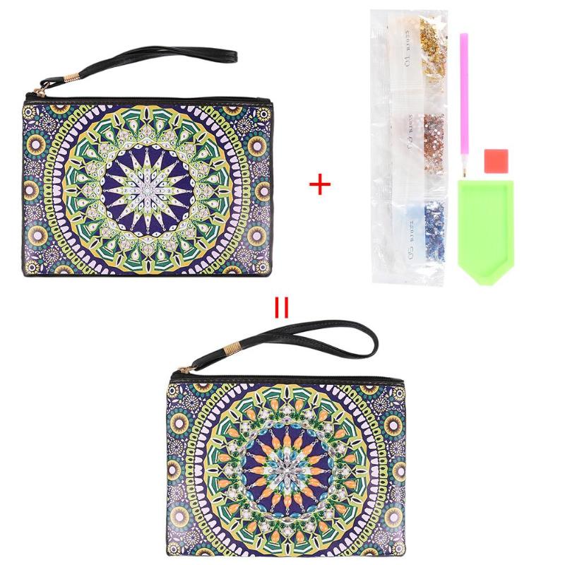 DIY Diamond Painting Wristlet Wallet Butterfly Special Shaped Embroidery Cross Stitch Wallet For Women Christmas: J