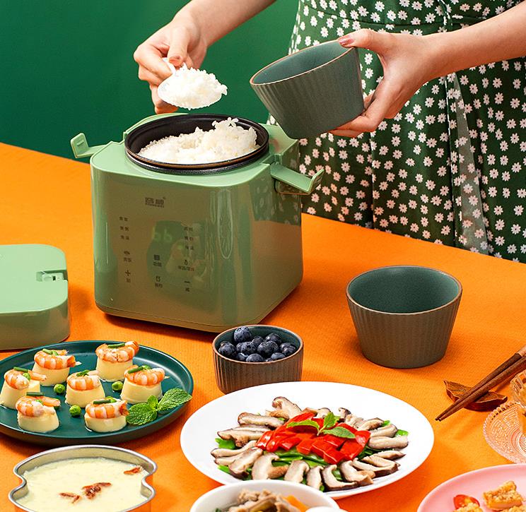 Mini electric cooker 1-2 people small electric cooker household multi-functional authentic dormitory cooking pot