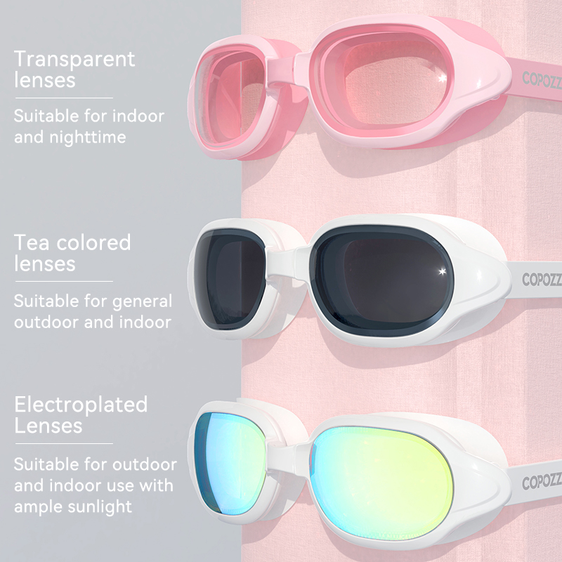 Copozz Bijziendheid Zwembril Mannen Vrouwen Adult Swim Goggle Professionele Anti Fog Zwembad Glas Dioptrie Zwembril -1.5-7