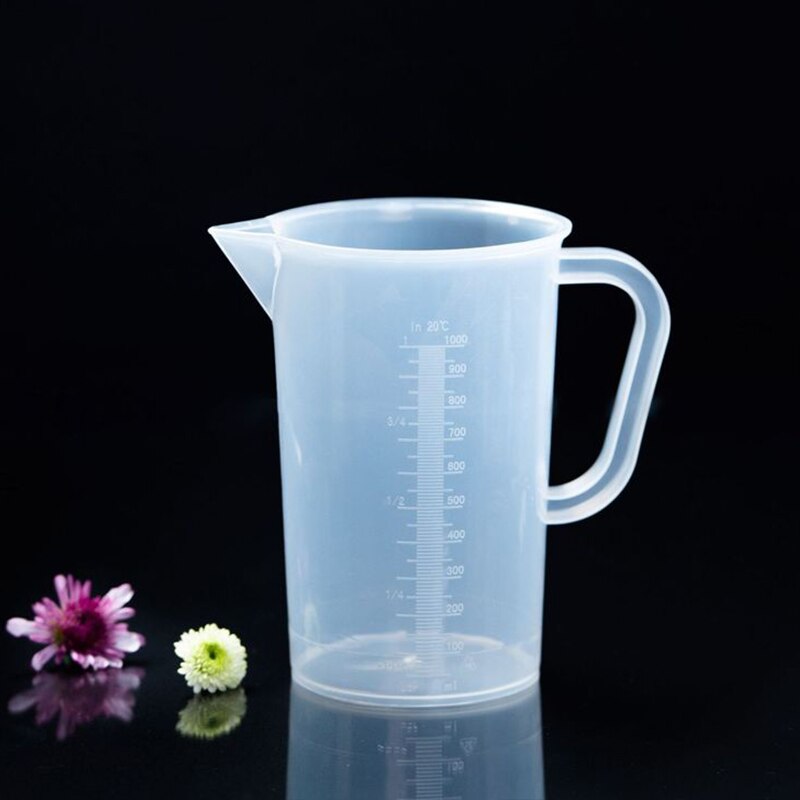 250ml /500ml/1000ml Clear Plastic Graduated Measuring Cup for Baking Beaker Liquid Measure Jug Cup Container Kitchen Tool