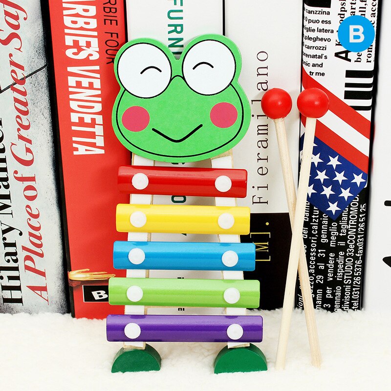 Hand Knock Xylophone for Kids for Educational and Preschool Learning Music Enlightenment for Toddlers Children H7JP: b