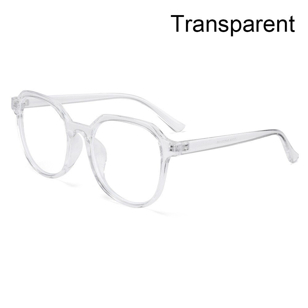 Sport Big Frame Anti-UV Blue Rays Glasses Men Women Computer Goggles Eyeglasses Students Eyewear Vision Care: Transparent