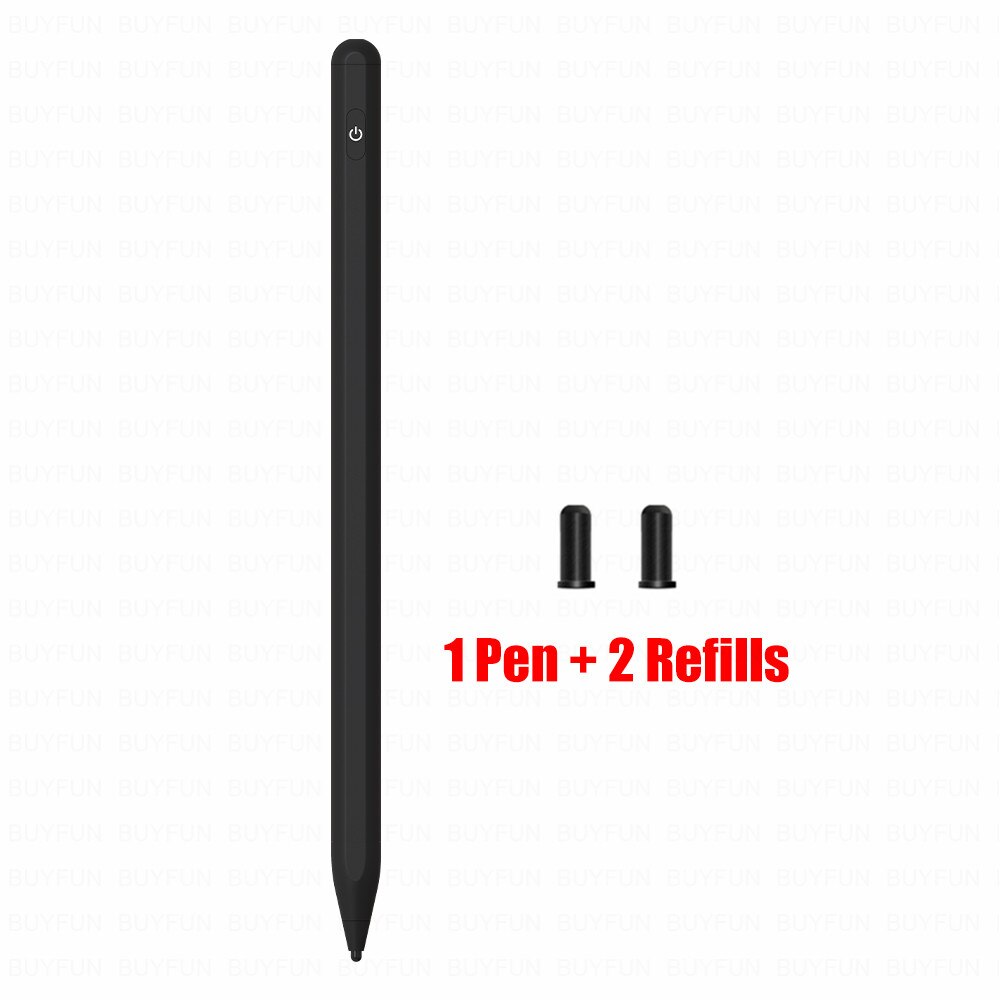 Universell magnetisk aktiv stylus penna surfplatta ritning kapacitiv skärm pekpenna för ipad ios android alla telefon smarta tillbehör: Svart