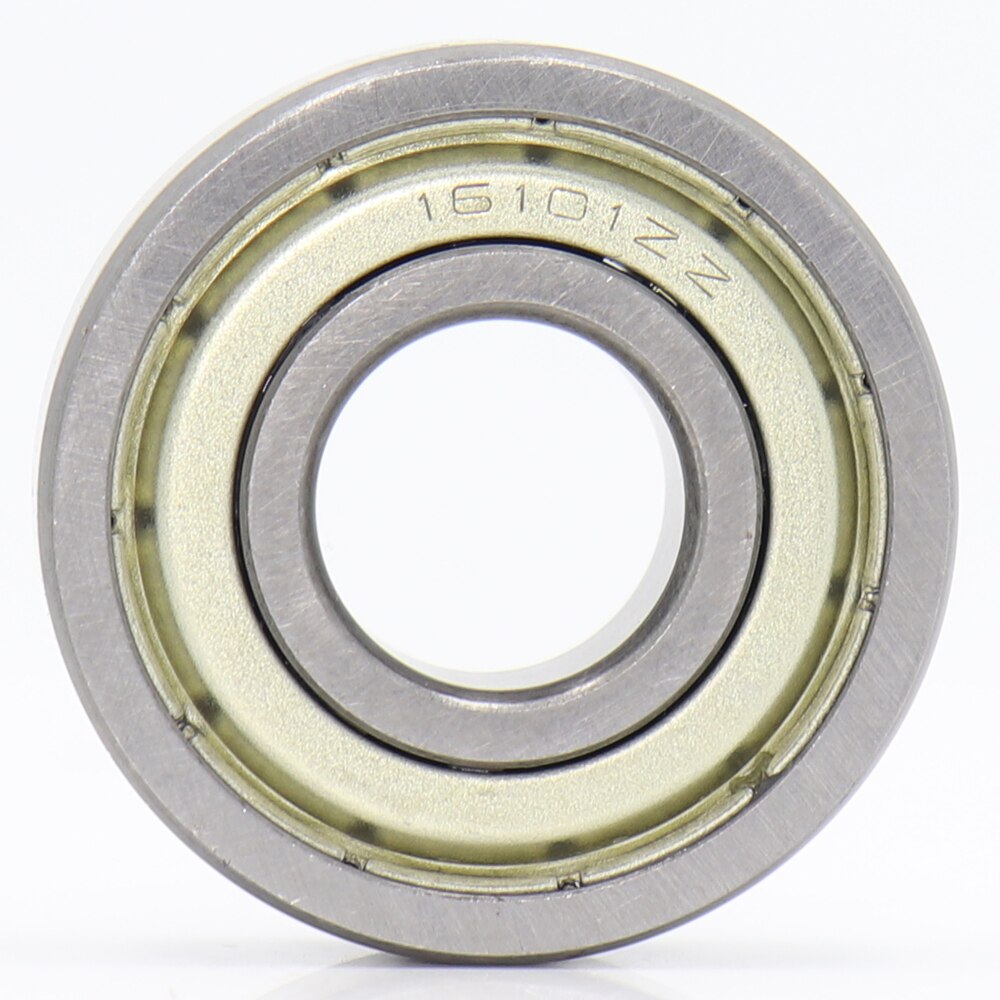 Rodamiento de bolas doble blindado 16101-ZZ, 12x30x8mm (2 piezas), 16101ZZ para rodamientos especiales de Motor de bolas de ranura profunda