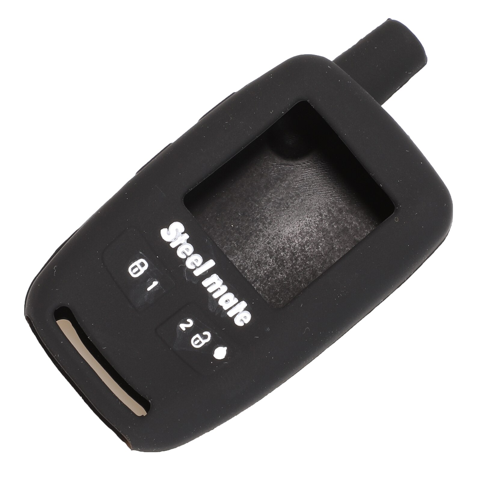 Training Definition Alarm Remote Silicone Cover for Steel Mate BCM Steelmate Iron General Red Bat 8006 Car Control Key FOB Case: Black