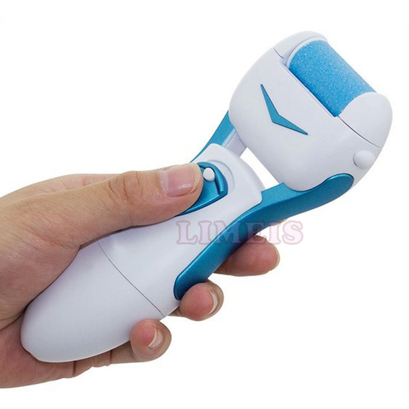 Elektrisk fodfjerner  w 3 stk ekstra slibehoveder fodpleje pedicure peeling død hud skrubbemaskine