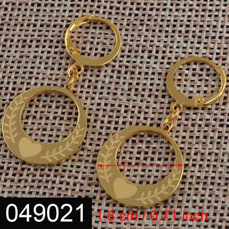 Anniyo Orecchini colore oro per donne Ragazze Orecchini Kiribati Nuova Zelanda Australia Gioielli Marshall Micronesia # 048221: Rosa colore Oro