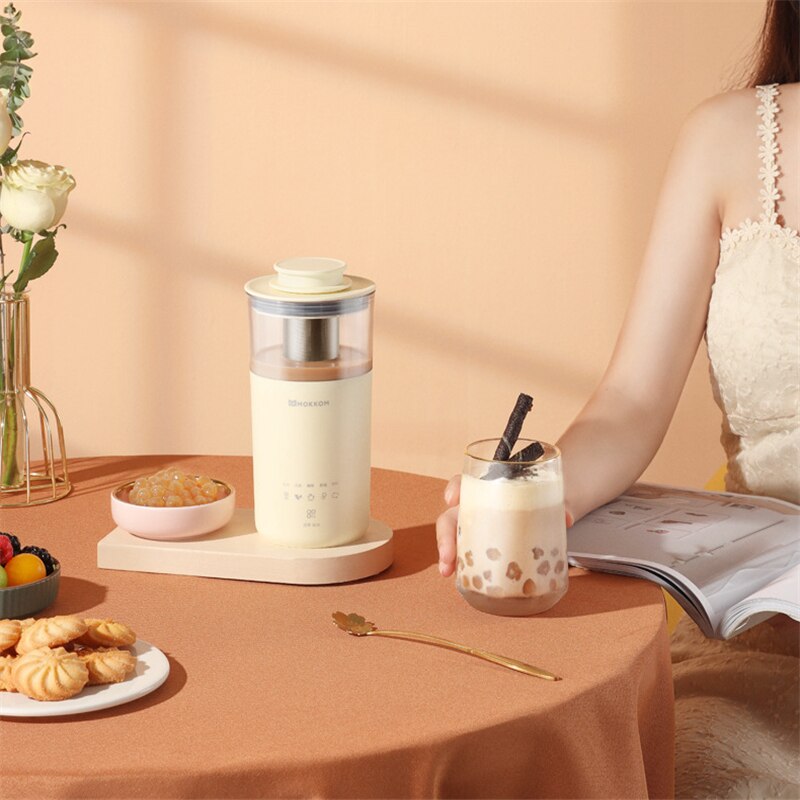 Portable Electric Coffee Maker Multifunctional Milk Tea Machine Automatic Milk frother Home and kitchen Blender Tea maker 220V