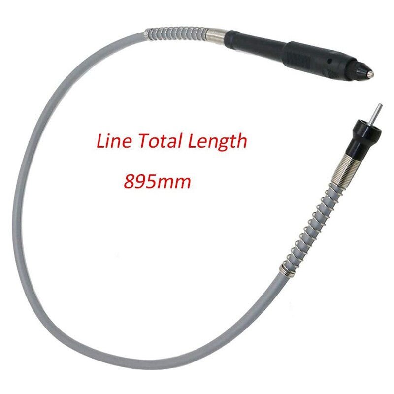 3.2mm/1/8inch Shaft Adapter Attachment, Flexible Drill Shaft Extension Keyless Chuck for Compatible Rotary Grinder Tool