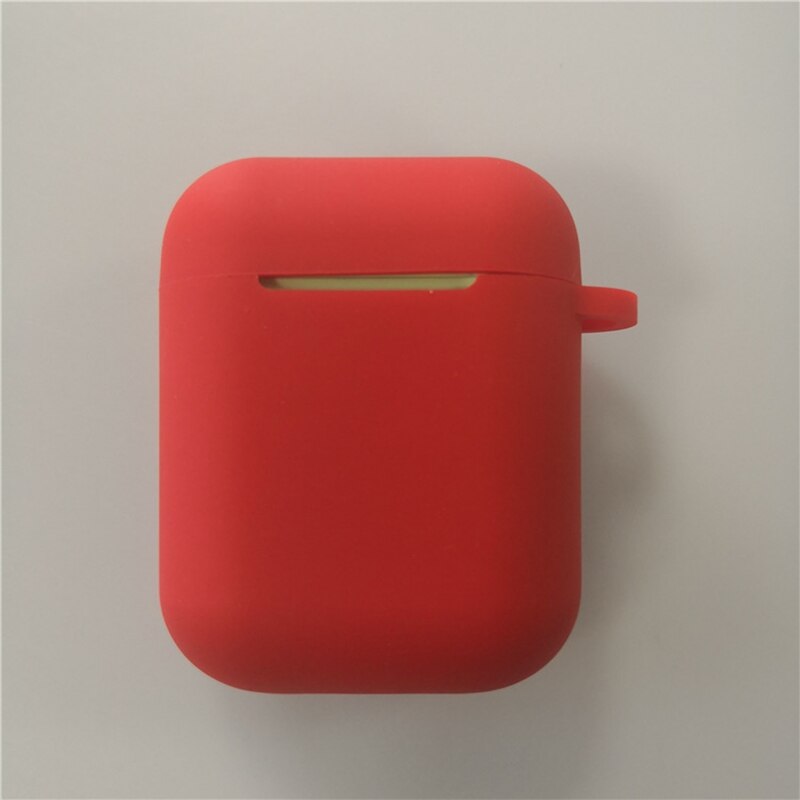 Para apple i9s/i10/i11/i12 sem fio bluetooth fone de ouvido macio silicone capa protetora caso caixa de armazenamento escudo i12 fone de ouvido casos: red