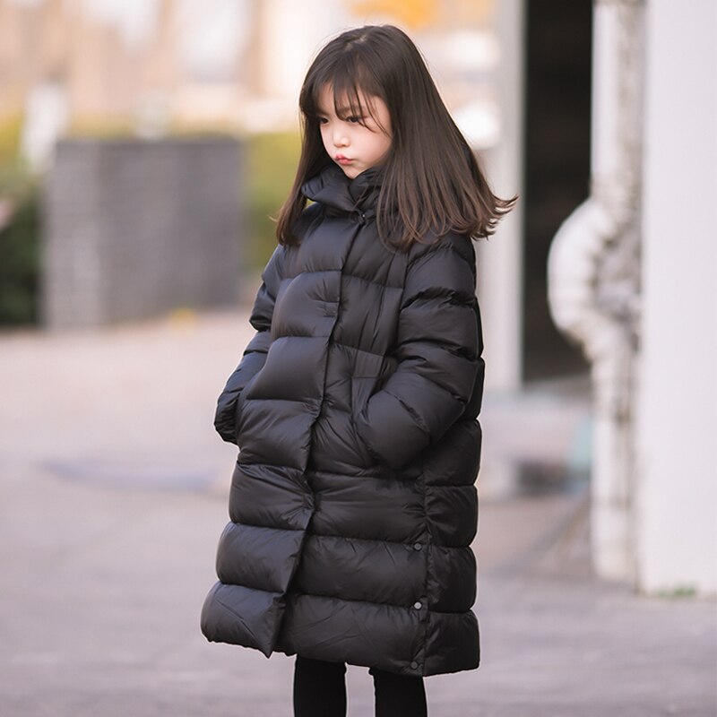 Kinderen Jongens Meisjes Warme Jassen Herfst Winter Kids Lange Dikker Hooded Jassen Kinderen Bovenkleding Katoen Parka Peuter Kleding
