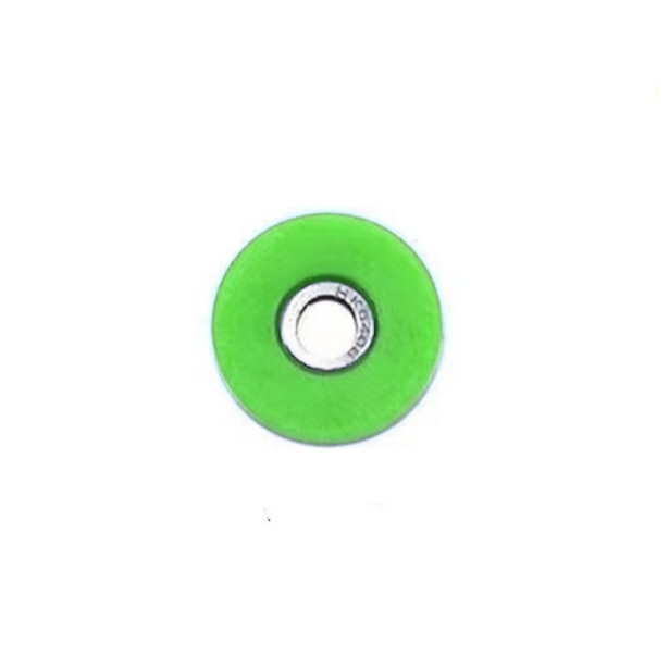 Calcador de rolo resistente ao desgaste de PTFE antirrugas para máquina de costura industrial, calcador universal de material grosso e fino: Vermelho