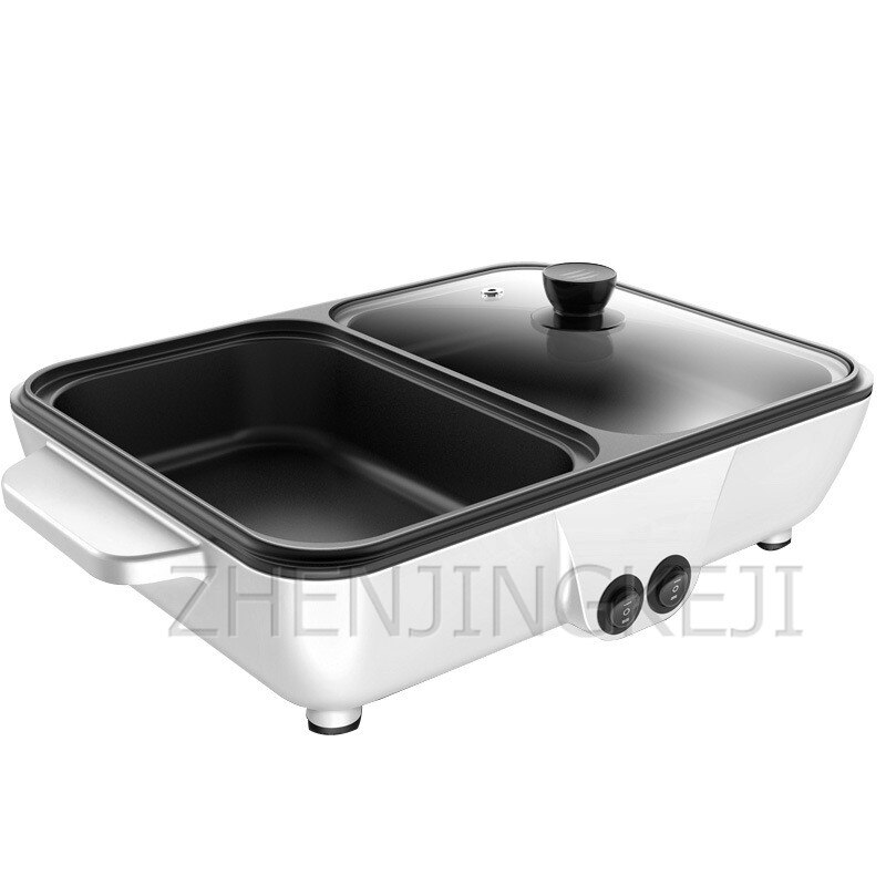 Elektroherd Haushalt Multi-funktion Grill Braten Und Rösten Integrierte Topf Multifunktionale Küche Kochen Geräte: Weiß / uns