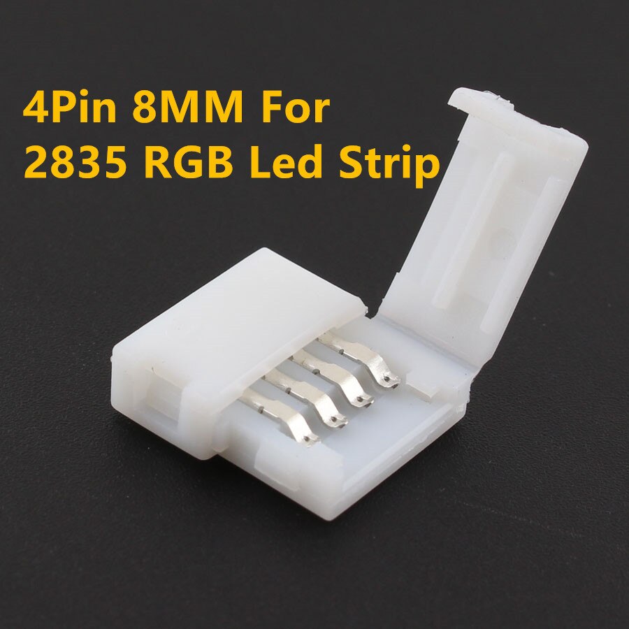 DC 5V 12V 24V LED Strip connector 2pin 3pin 4pin 5Pin Connector Enkele RGB Led strip Connector voor 2835 5050 RGB RGBW LED Strip: 2pin 10mm / 5PCS