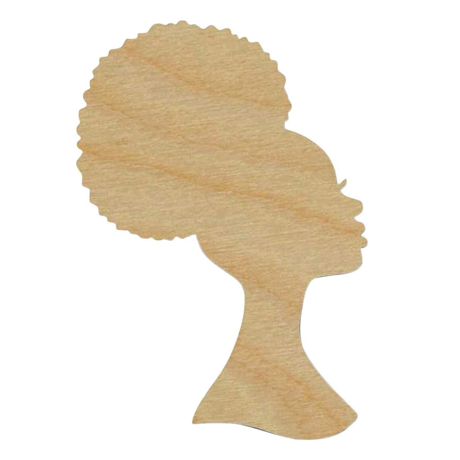 DIY For Front Door Wooden Crafts Template Pendant Woman Head Shape Living Room Mother's Day Wooden DIY Chips