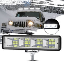 72W Led Bar Flood Licht Led Wit Driving Lamp Draagbare Gemodificeerde Lamp Emergency Auto Repareren Auto Suv boot Bar Truck