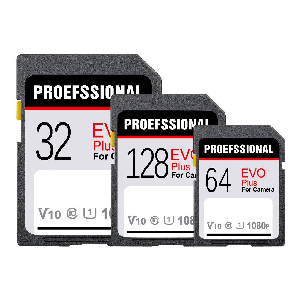 SD-kaart 32 GB 64 GB 128 GB Geheugenkaart 16 gb cartao de mem nostra SD-kaarten 256 GB voor HD 1080p en 4K videocamera