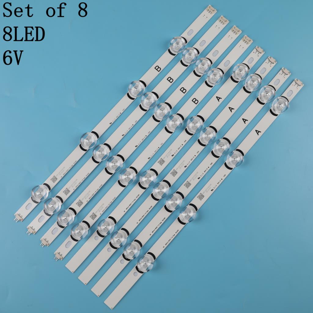 8 stk led-baggrundslysbånd til  lg 40 &quot; tv 40 lf 630v 40 lf 570v svl 400 hc400 dun-vckn 1-211x 40 lh 5300 innotek drt 4.0 3.0 40 6916l-0885a