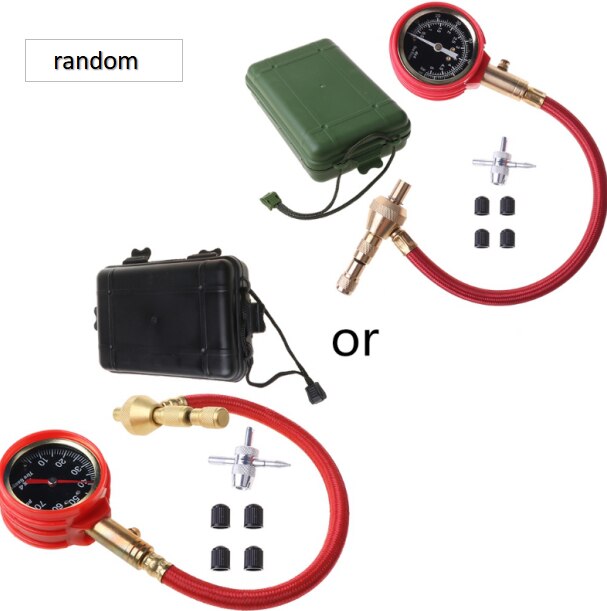 Tyre Tire Air Pressure Gauge Meter Tester for Motor Vehicle Car Bike: Default Title