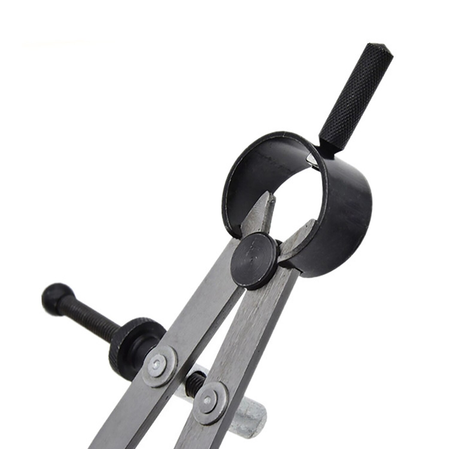 125mm Carbon Steel Adjustable Spring Divider Creaser Compass DIY Leathercraft Leather Tool for Professionals Beginners Artisans