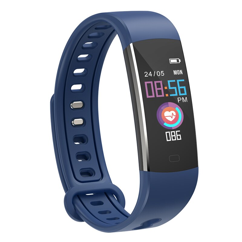 BingoFit Bambini Bracciali E Braccialetti Smart Con WeChat di Autenticazione Fitbits Con misuratore di Pressione sanguigna Orologi Sportivi Per Il Fitness Tracker Intelligente Fasce: 803 Blue