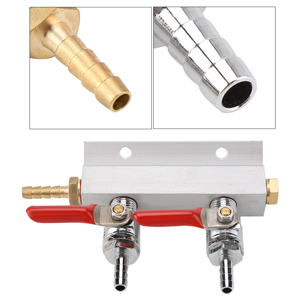 Colector de Gas con válvula de retención integrada, Colector de Gas independiente para cerveza casera