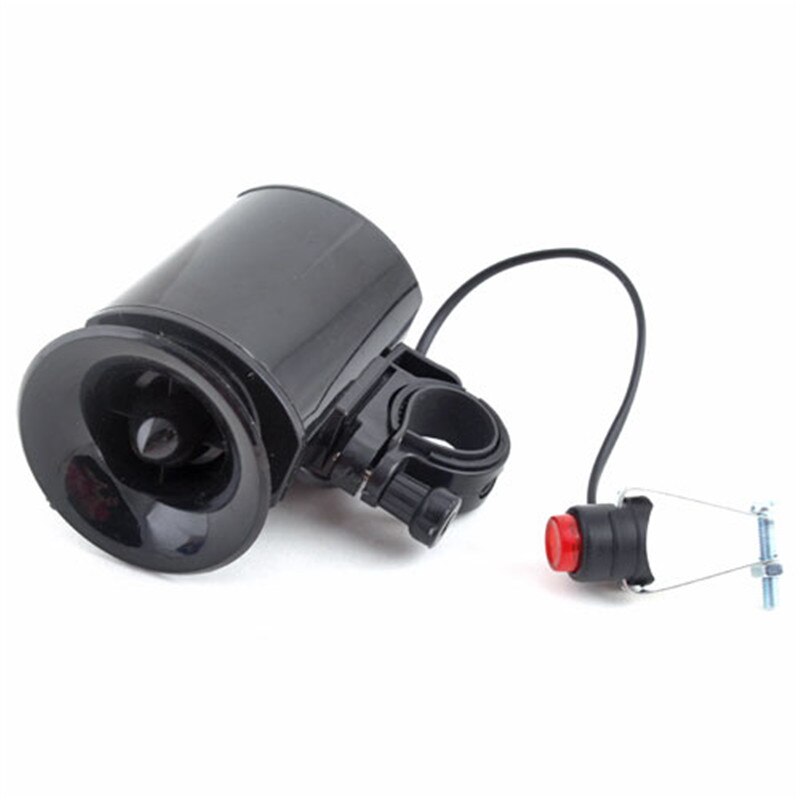 6 Klinkt Ultra-Luid Fiets Elektronische Bel Hoorn Waterdichte Zwarte Fiets Waarschuwing Bell Speaker Fiets Accessoires