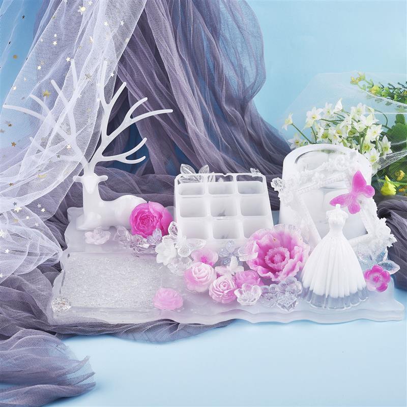 AB Epoxy Resin Complete Kit High Adhesive Glue Crystal Clear Hardener DIY Supplies Art Casting Resin Jewelry Making Accessories