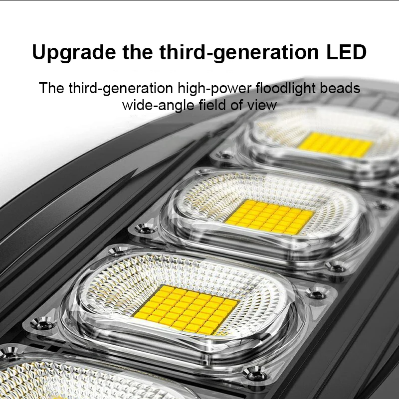 3000 W Outdoor Solar LED Licht 4 Modi 1500 W Solar Light Lamp Waterdichte Bewegingssensor Zonlicht Yard tuin Straatlantaarn