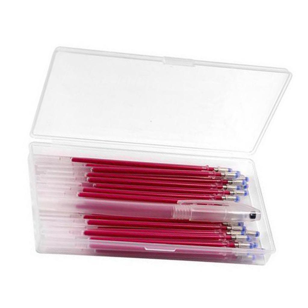 40Pcs Warmte Uitwisbare Stof Markering Pennen Vullingen Voor Kleermakers Naaien Quilten Dressmaking Stoffen: Red