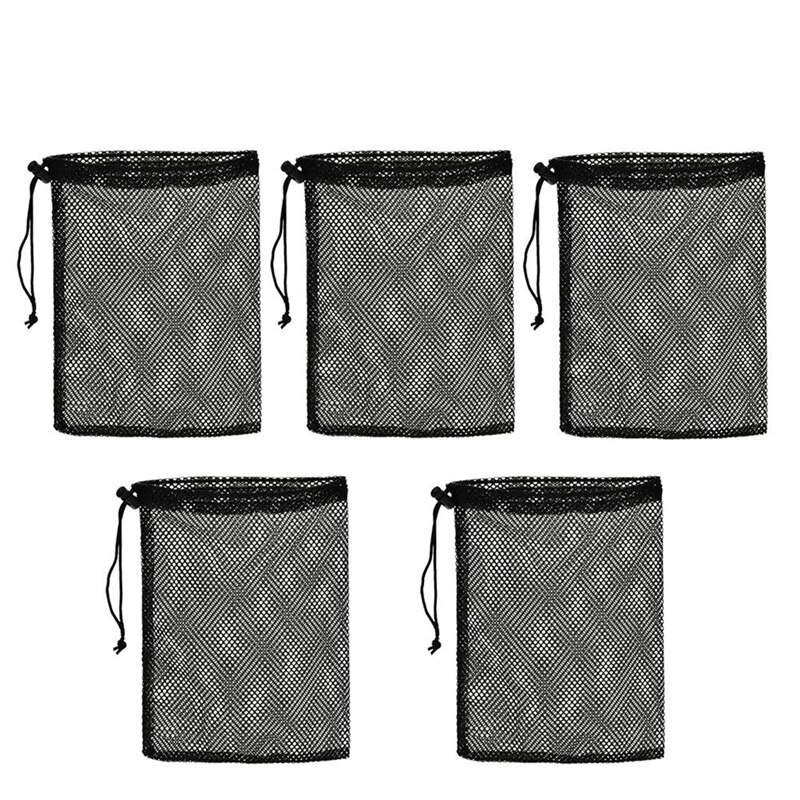 AUFSTIEG-5 Stck Nylon Gittergewebe Netze Tasche Beutel Golf Tennis Durchführung Halfter Lagerung Taschen Golf Zubehör