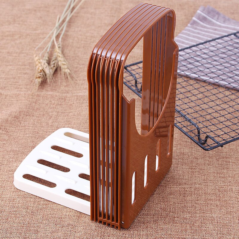 Toast Bread Slicer Plastic Foldable Loaf Cut Rack Cutting Guide Slicing Tool Kitchen Accessories Practical Cakes Split Tools: Default Title