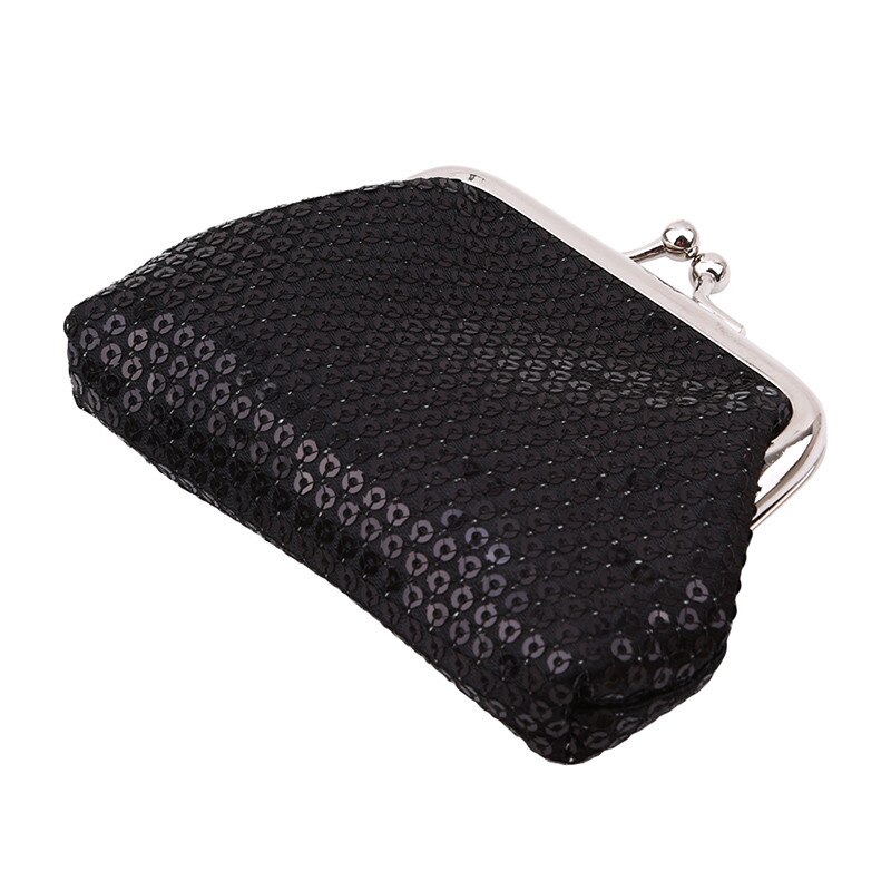 Kvinner damer liten paljett lommebok mynt veske kredittkortholder fest clutch jenter veske veske hasp kvinner vesker