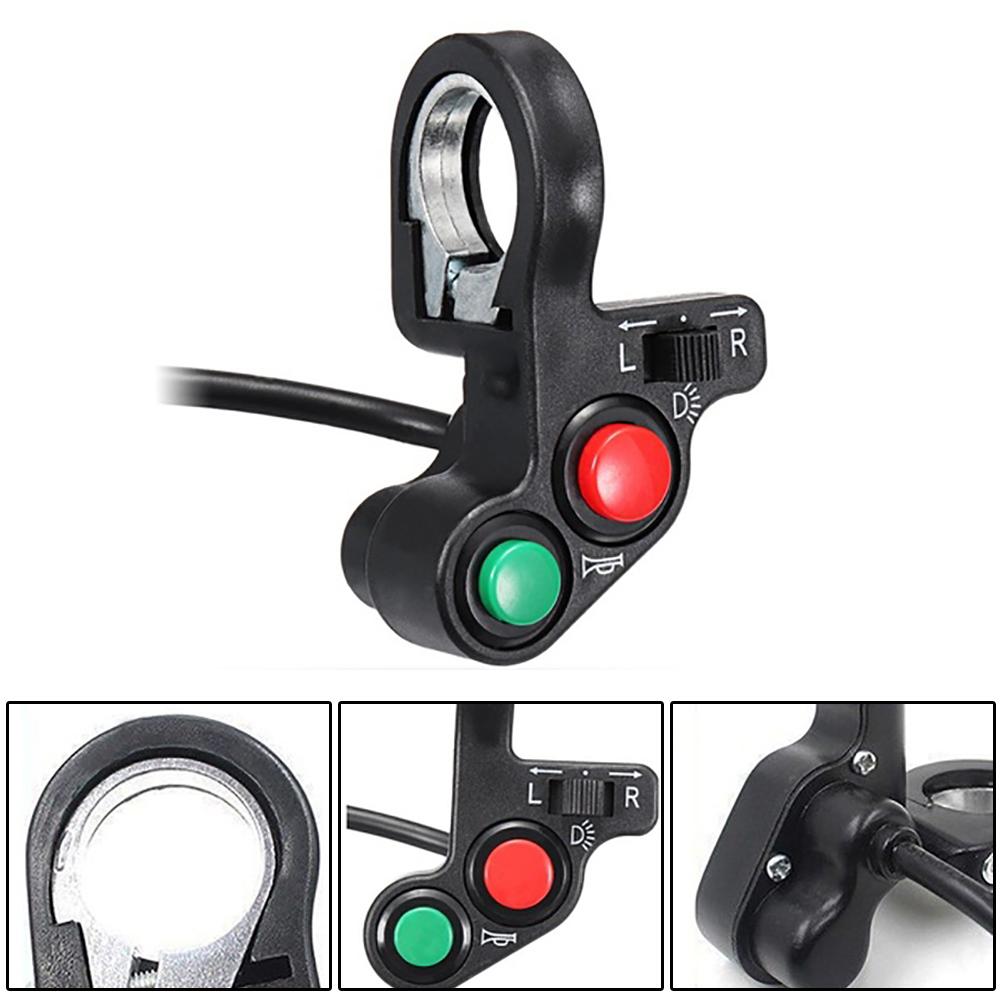 3 in 1 Motorcycle Headlight Horn Turn Signal Light Indicator Control Switch