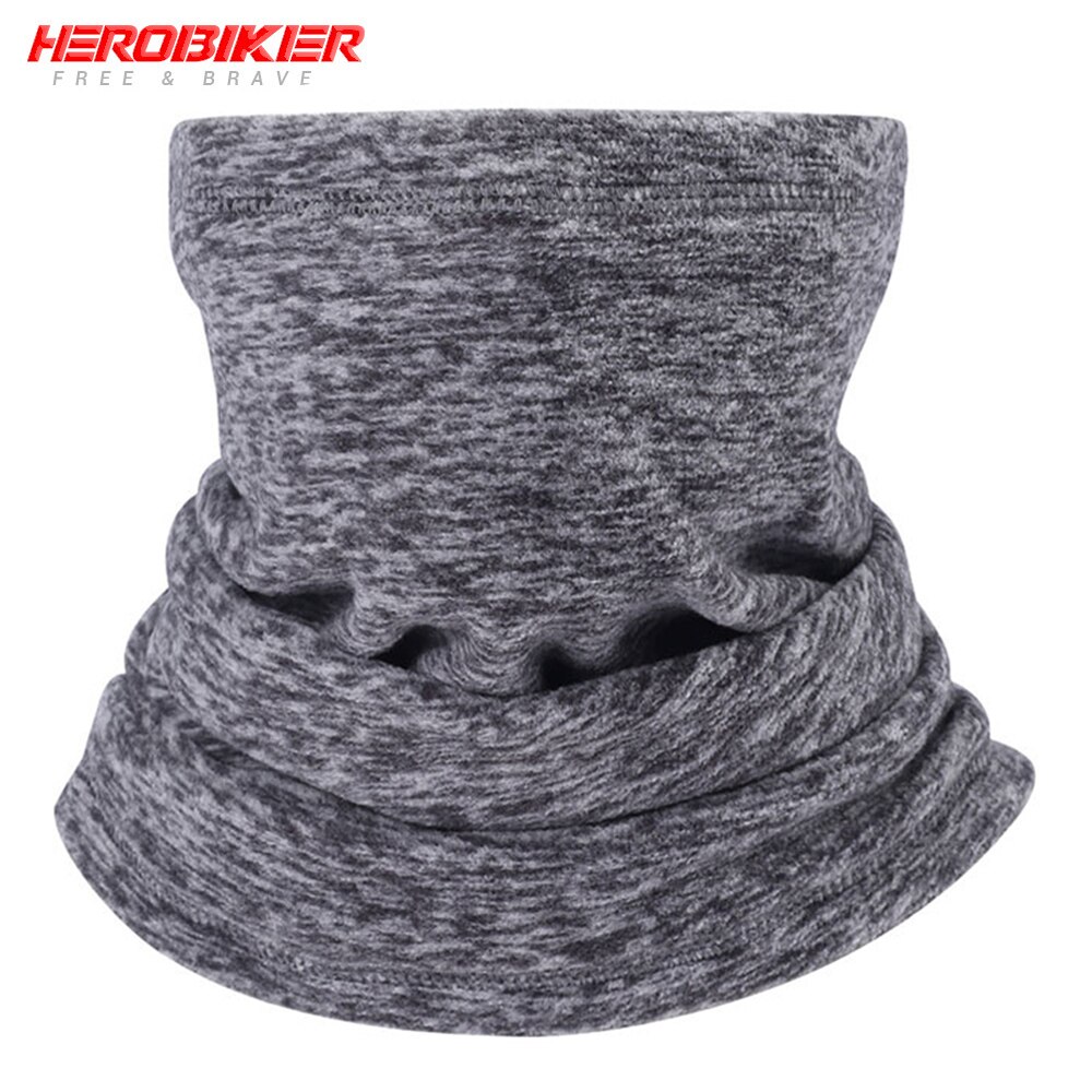 HEROBIKER – masque facial pour Moto, cagoule de Moto confortable, coupe-vent d'hiver, sport en plein air, chauffe-cou gris