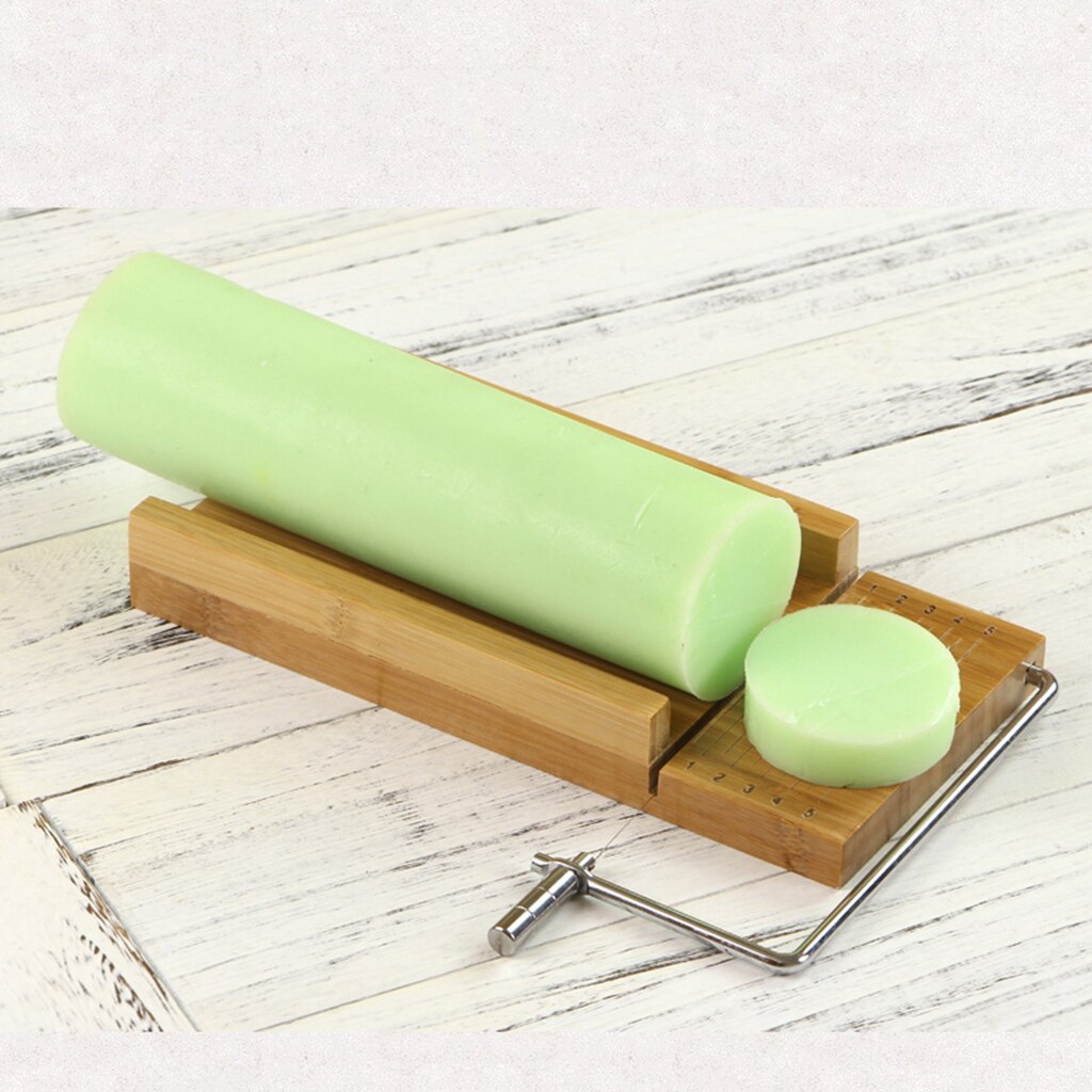 Wooden Stainless Steel Handmade Soap Cutter Cutting Tools with Wire Slicer