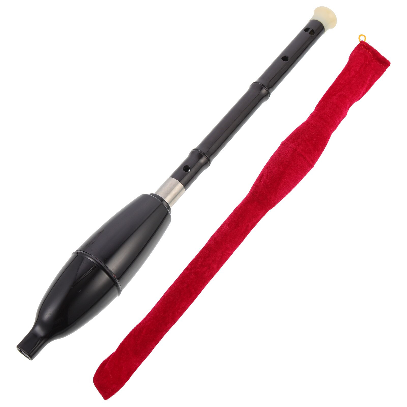 1 Set of Traditional Vertical Flute with Storage Bag Bawu Wind Instrument