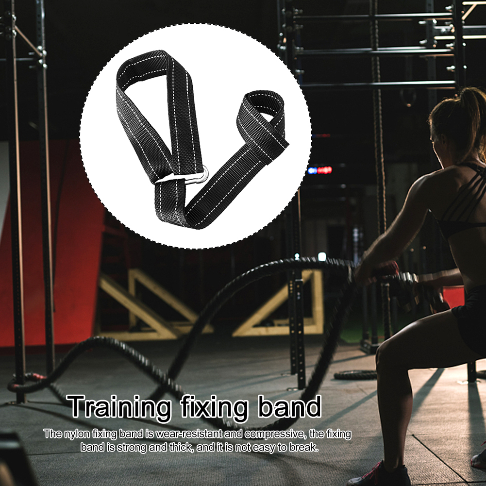 With Carabiner Fast Setup Battle Rope Anchor Strap Kit Training Home Stop Damage Accessories Reinforced Nylon Protective Gym