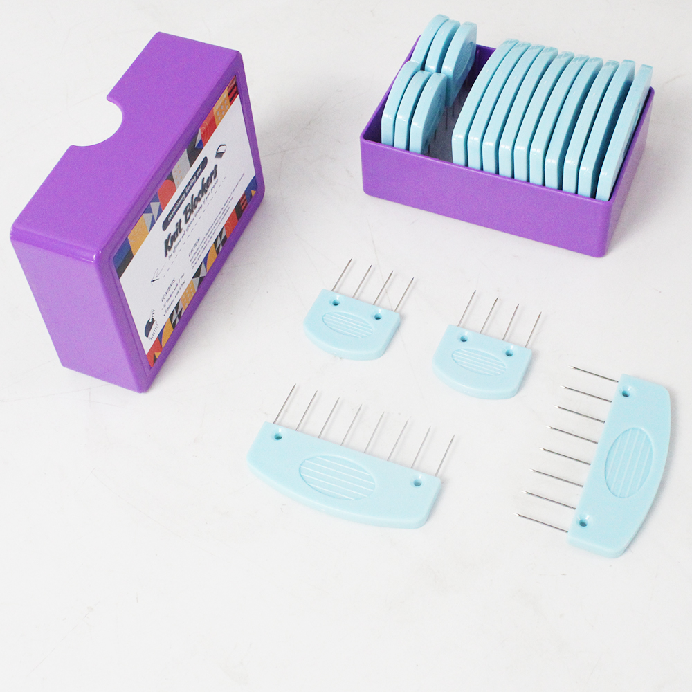 Ensemble de bloqueurs de tricot, 20 pièces, peignes et goupilles de blocage de tricot en acier inoxydable avec 2 tailles différentes pour bricolage, fournitures de tricot et de crochet: kaki foncé