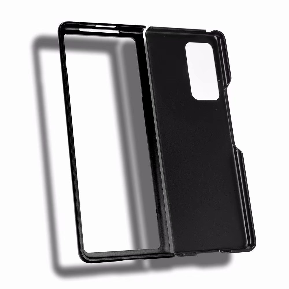 For samsung galaxy z fold 2 -deksel litchi striae hardt pc-deksel til samsung galaxy z fold 2 5g- deksel støtsikre coques