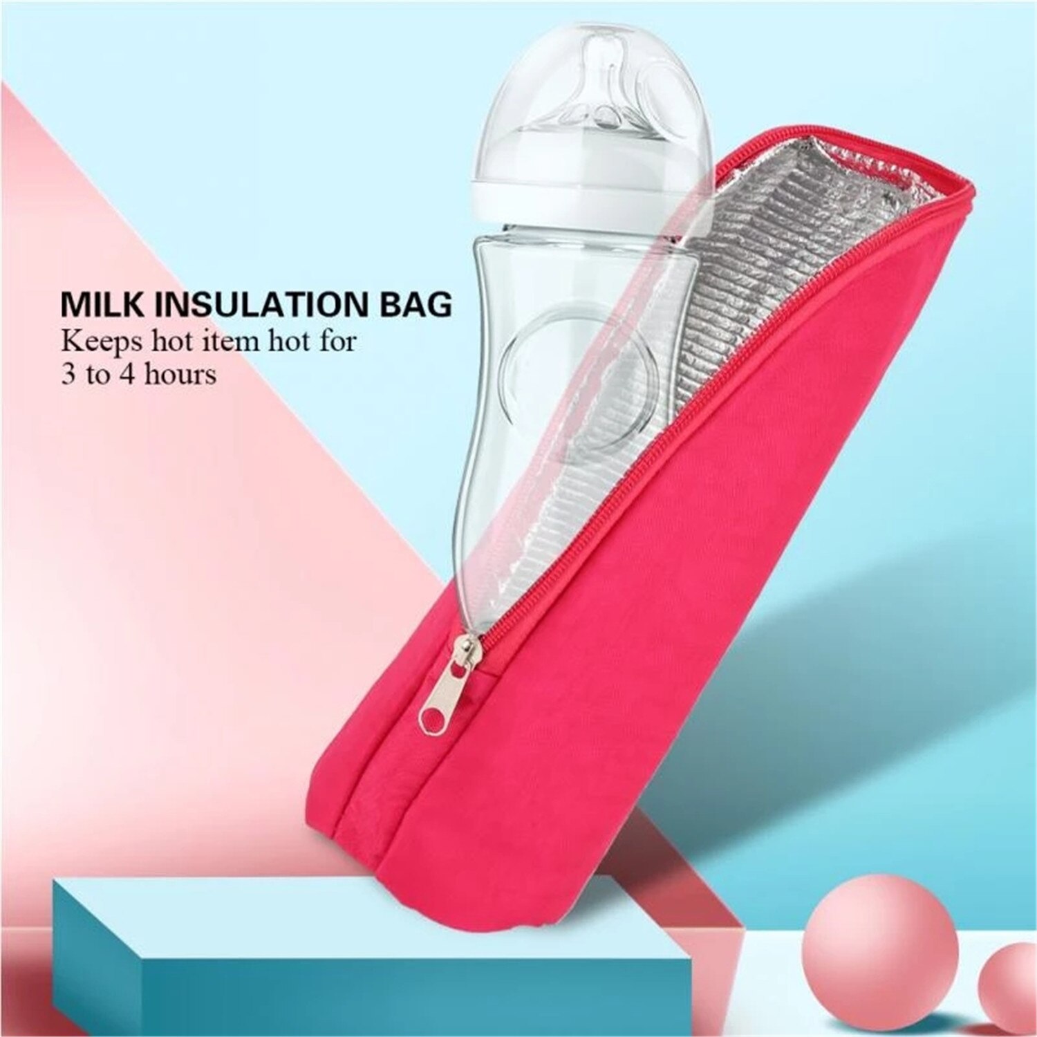 Bolsa aislante para biberón de bebé, Bolsa térmica para biberón, termo para biberón