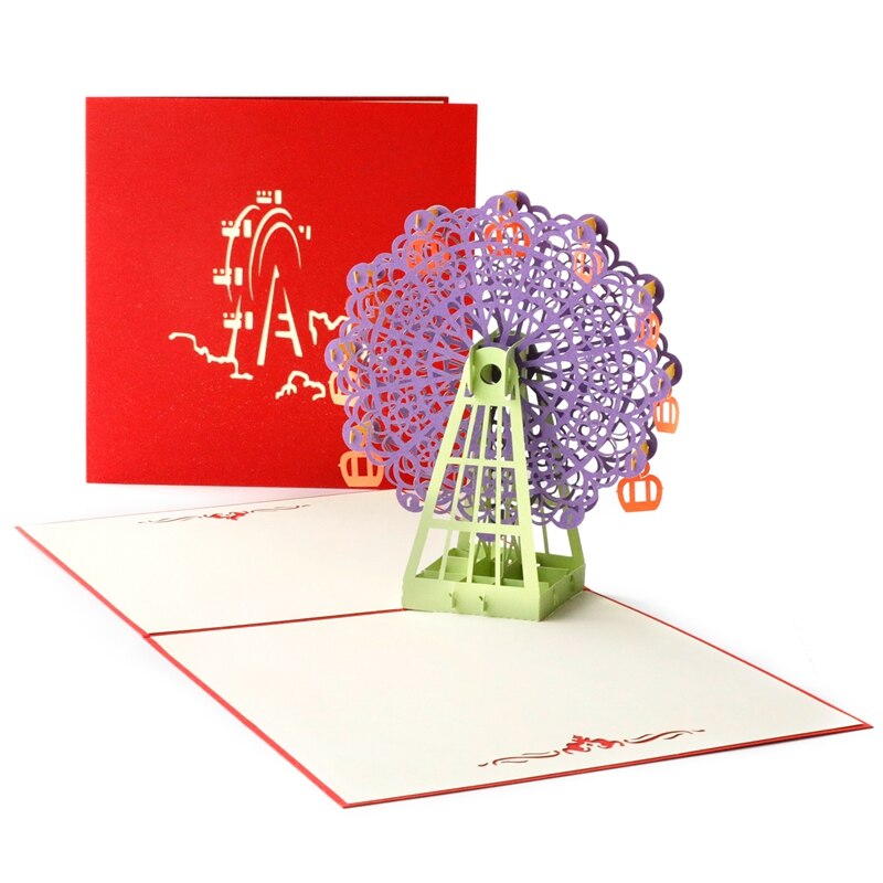 3D Pop Up Card Invitations Christmas Birthday Wedding Greeting Card Anniversary Xmas Multi Greeting Card: D