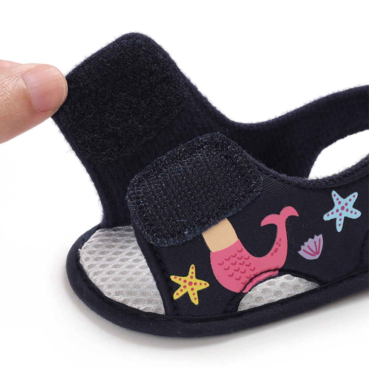 Schattige babymeisjes zomer cartoon olifant patroon zachte zool schoenen peuter sandalen 0-18m